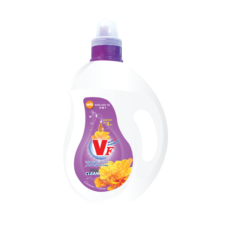 Nước giặt xả VF tím 2.0kg hương nước hoa quyến rũ